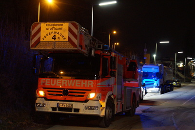 Stuttgart: Gartenhausbrand auf DB Gelaende